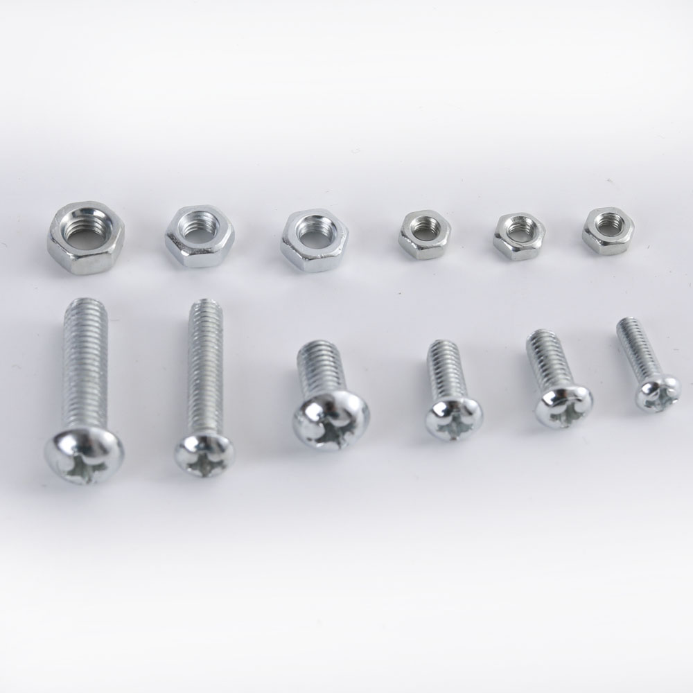 VKVL M3 M4 M5 Screws Nuts and Flat Washers Assortment Kit-7 Types