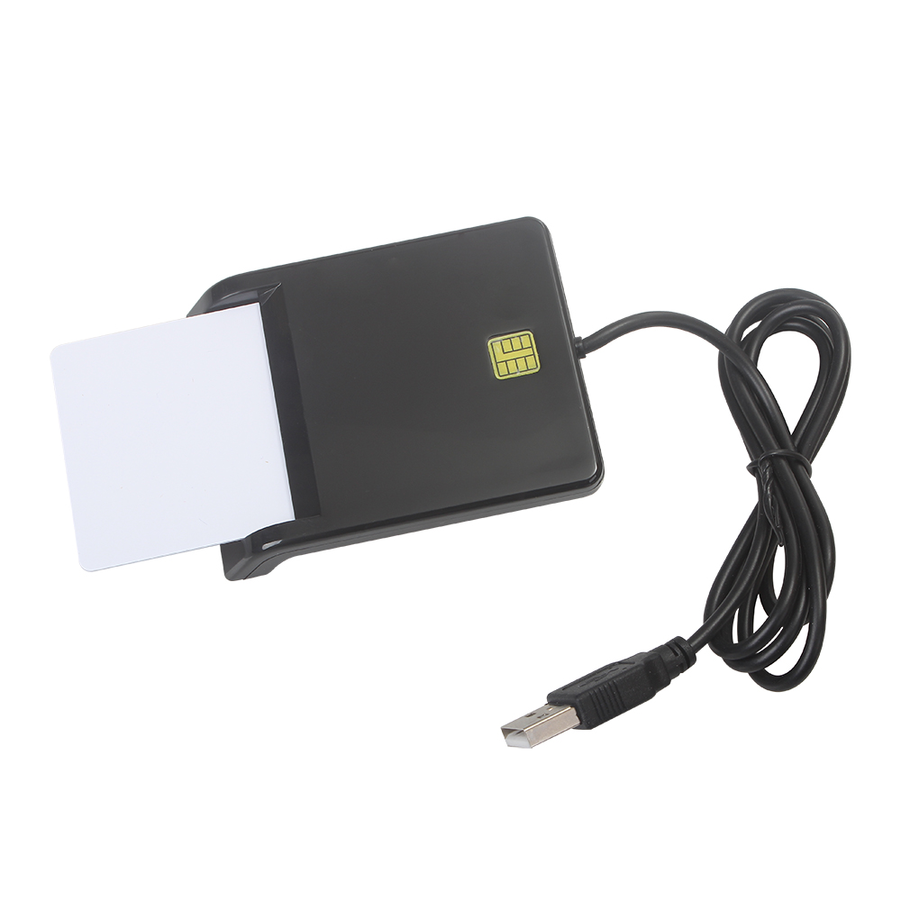 YOXINTA Chip Card Readers, USB2.0 Smart Card Reader Bank Card IC Card ID Card Chip Card Reader,Compatible with Windows,OSX,Linux