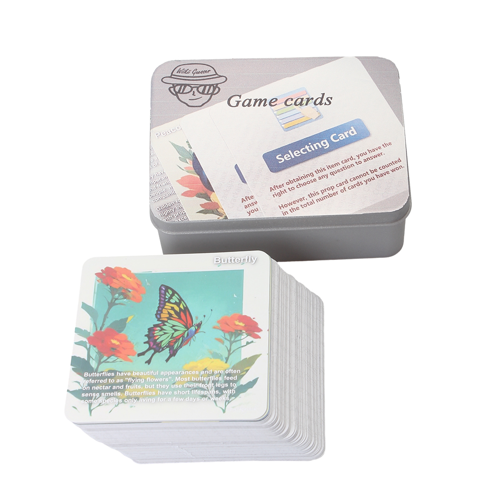 Wiikii Guesser Game Card,Children's adult interactive game card, animal card, selecting card, Changing card.