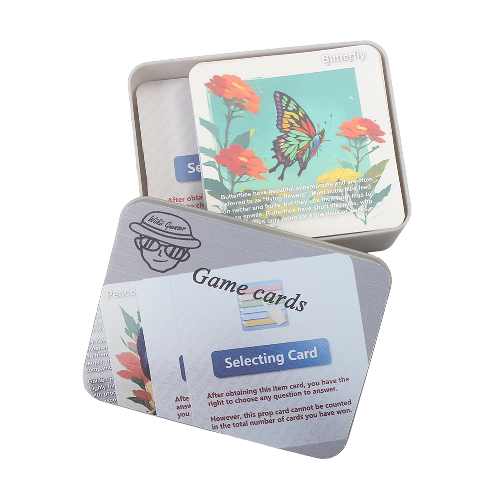 Wiikii Guesser Game Card,Children's adult interactive game card, animal card, selecting card, Changing card.