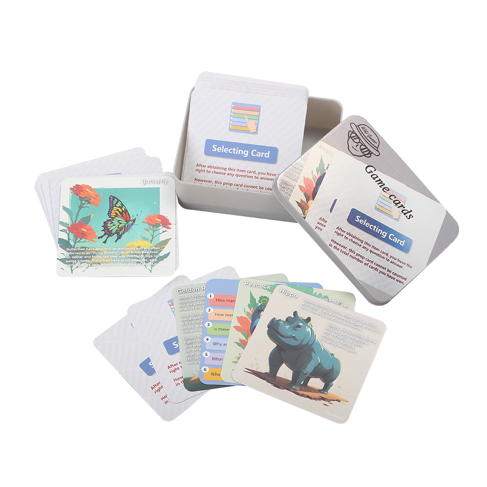 Wiikii Guesser Game Card,Children's adult interactive game card, animal card, selecting card, Changing card.