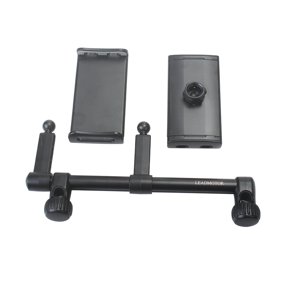 LEADMOTOR Cell Phone Mounts,Car Headrest Tablet Holder,Adjustable Stretchable Car Mount,Dual Positions Holder and 360° Rotation