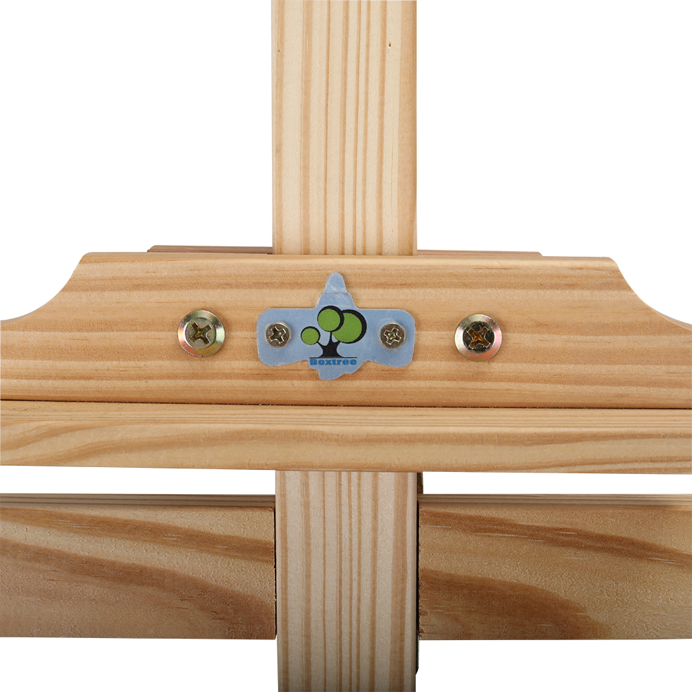 Boxtree Versatile Adjustable Easel Stand,Wooden Display Easels for Artistic Expression, Painting, and Presentations | Accommodates Various Canvas Sizes, Easy Assembly.