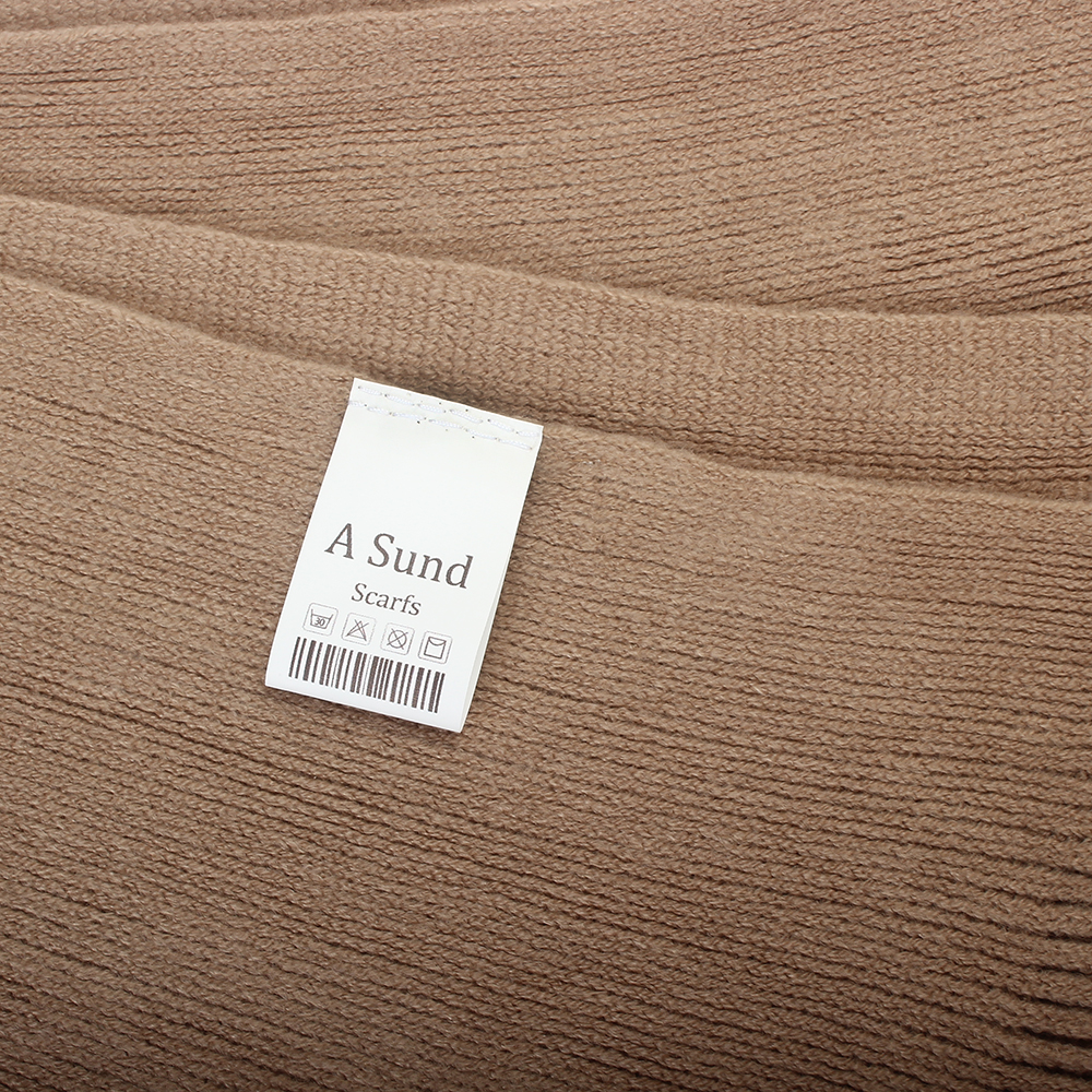 A Sund Soft and Thickened Scarf, Solid Winter Warm Long Versatile Shawl, Dual Use Scarf