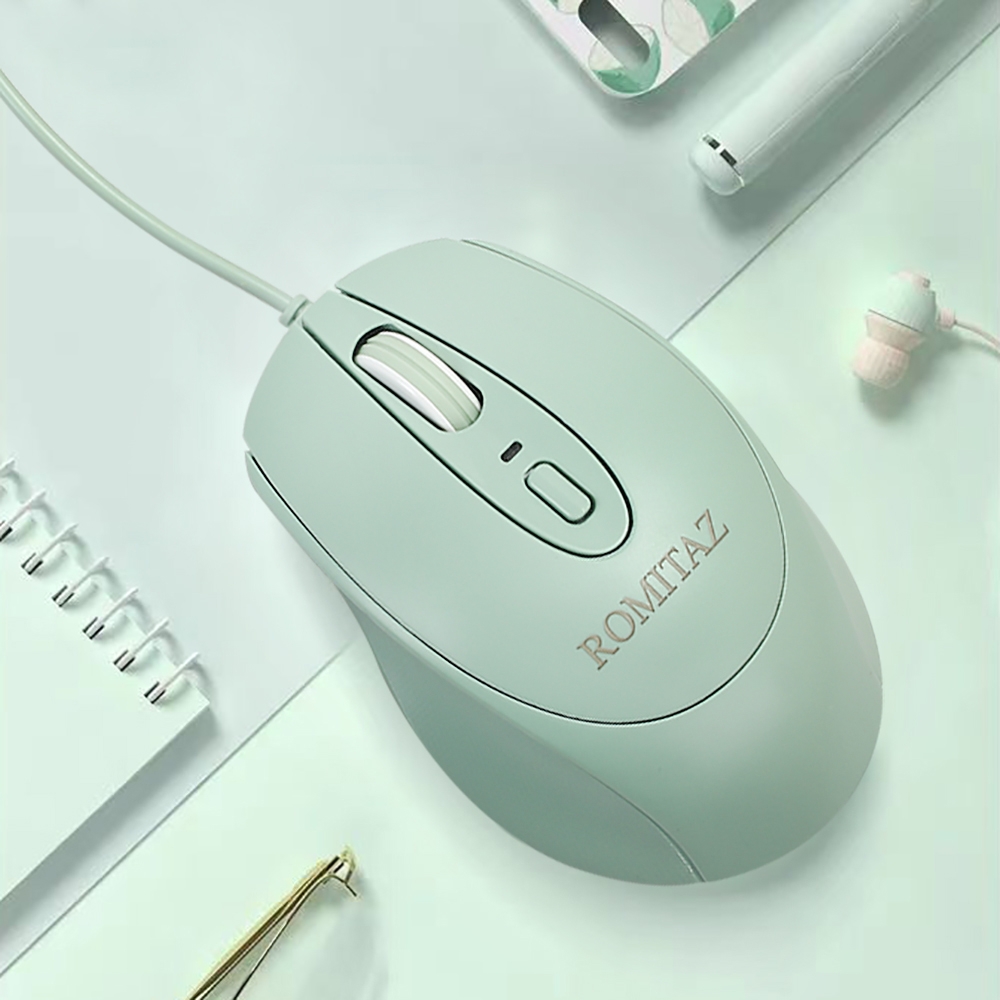 ROMITAZ Computer Mouse Office Silent Games Wired Computer Mouse Laptop Desktop Universal Mouse