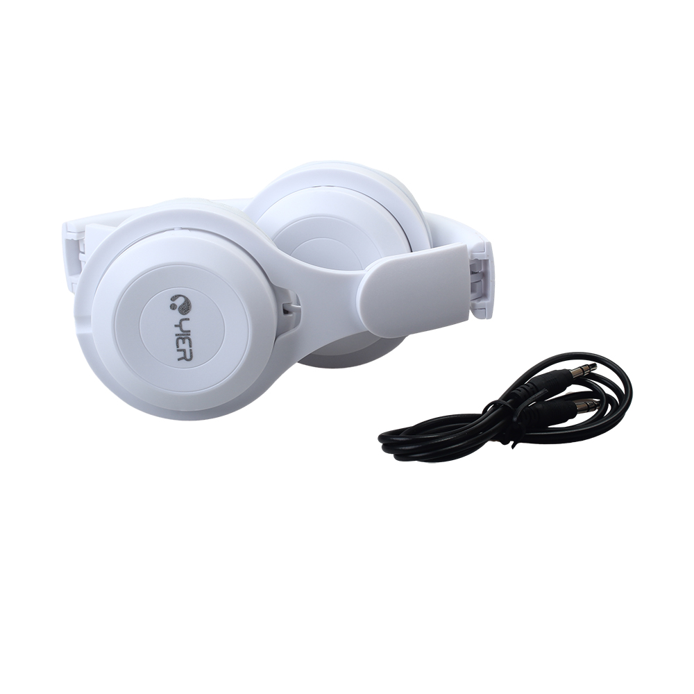 YIER Headphones,Wired Stereo Folding On Ear Headsets with Microphone Volume Control for iPhone, Smartphones, PC, Laptop, Mp3/mp4, Tablet