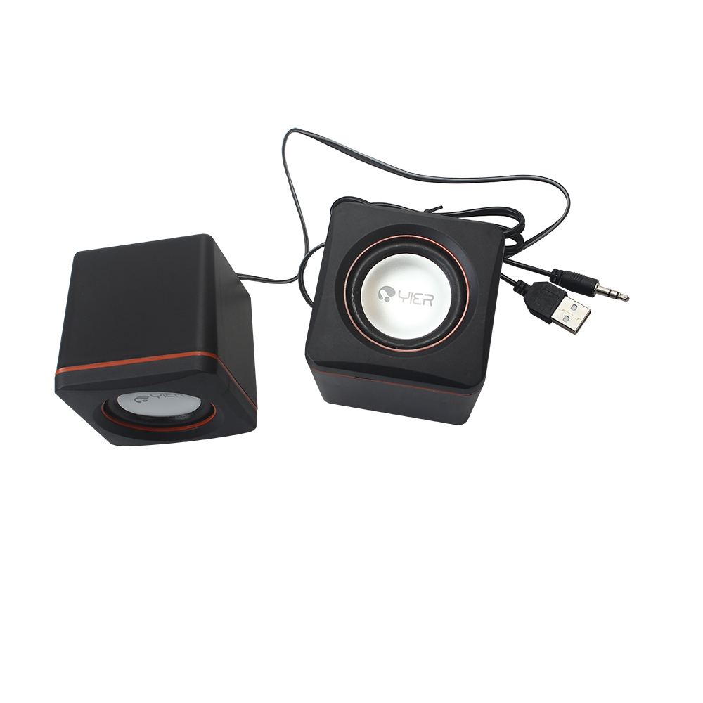 YIER Loudspeakers,Desktop Mini Music Speaker with 3.5mm Jack for Computer/MP3/Smartphones ﻿