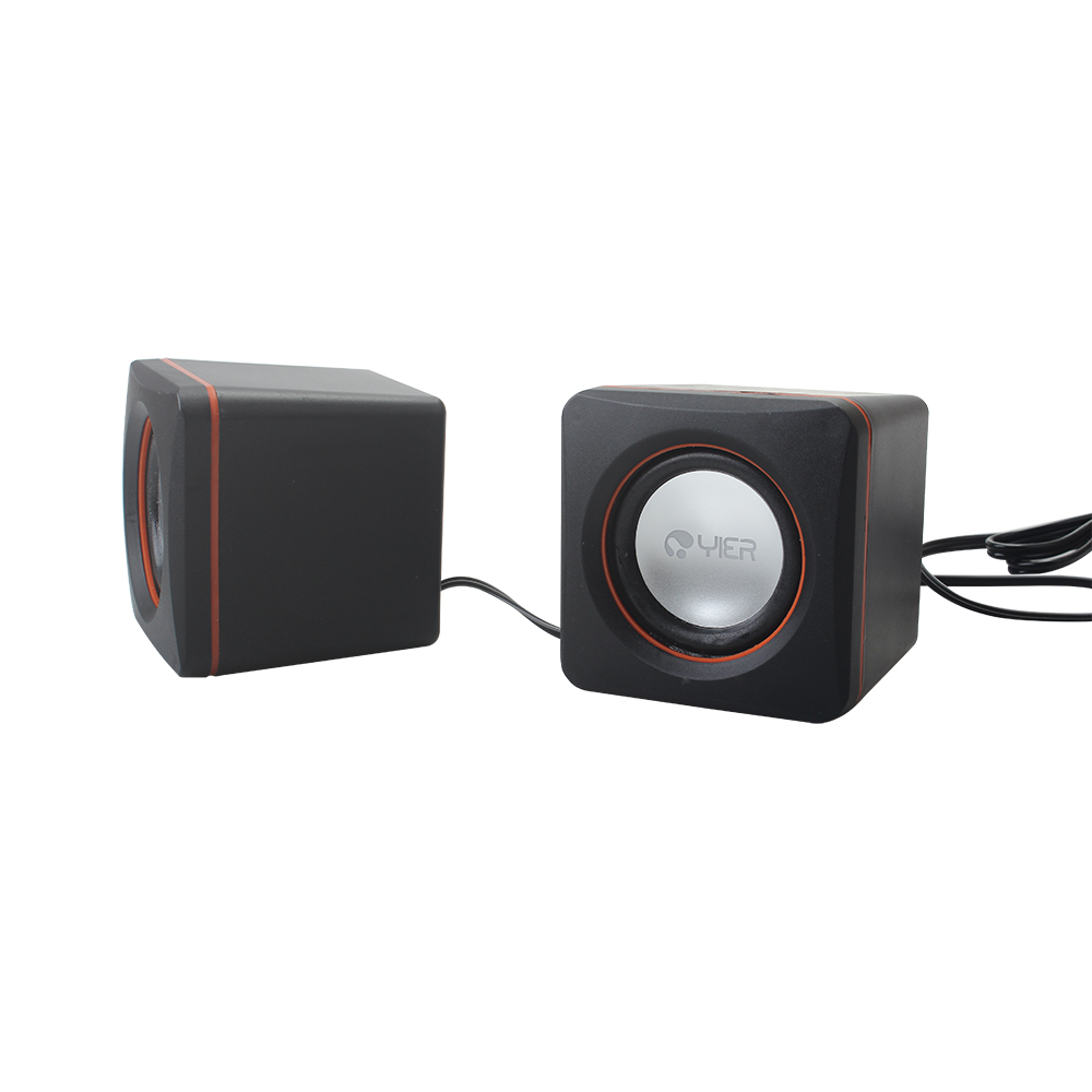 YIER Loudspeakers,Desktop Mini Music Speaker with 3.5mm Jack for Computer/MP3/Smartphones ﻿