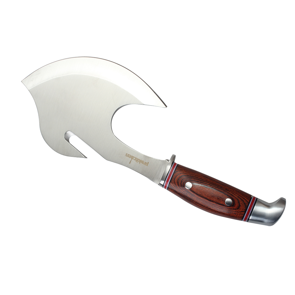 PROKITCHEN Hand-operated animal skinning tool,Outdoors Portable Butcher Game Processor-Includes Sheath,Camping Tool for Outdoor Hunting Survival