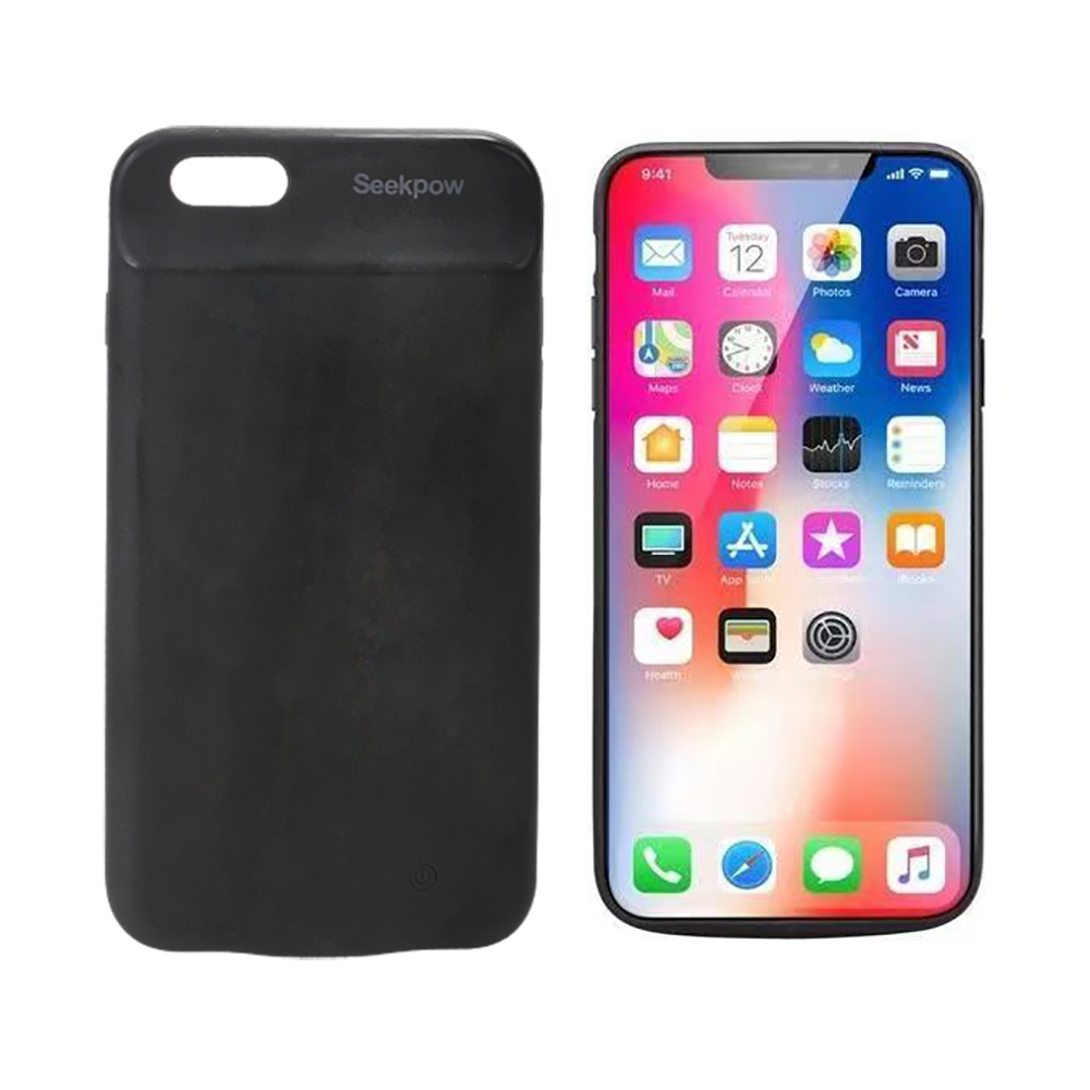 Seekpow Mobile phone cases featuring rechargeable batteries, suitable for Apple 6/7/8Plus wireless fast charging phone case