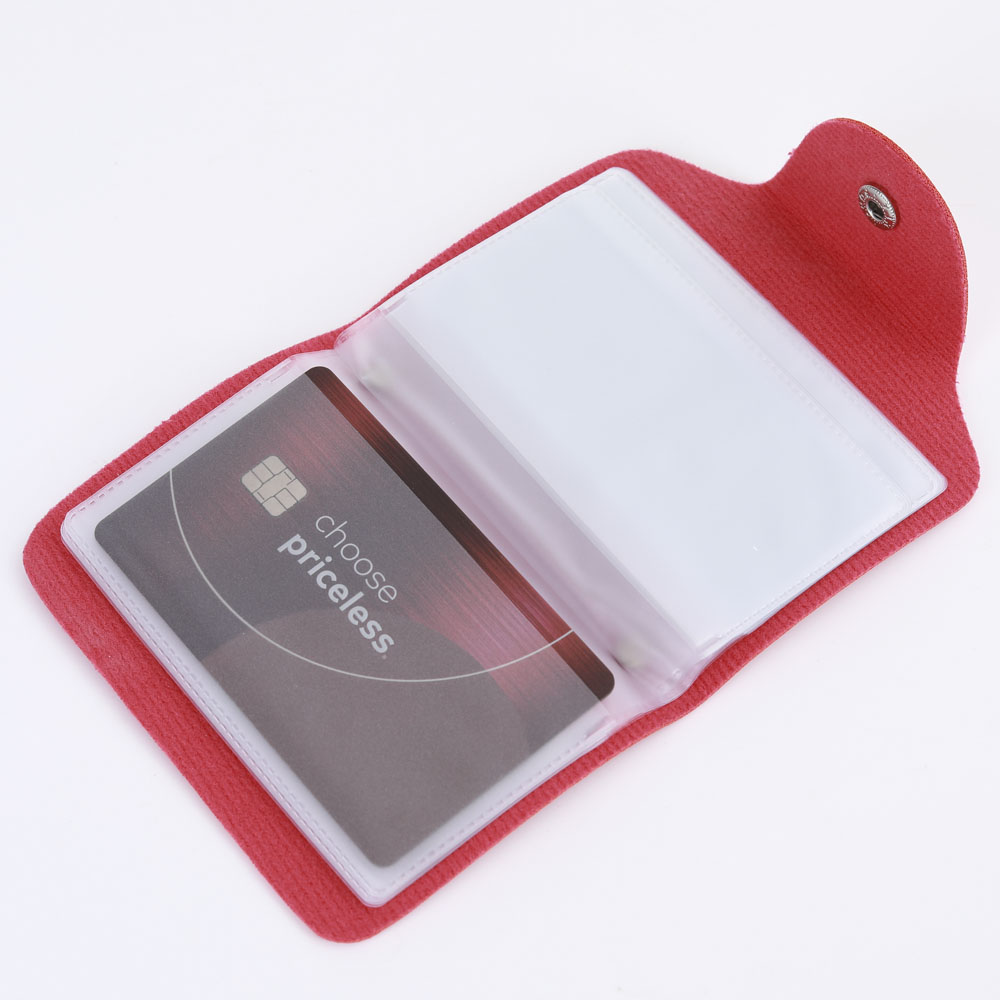 VGVR Ladies Leather Credit Card Wallets for Women Credit Card Holder Women RFID Protector Small Bifold Women's Wallet Compact Credit Debit Card Holder Case（RED）