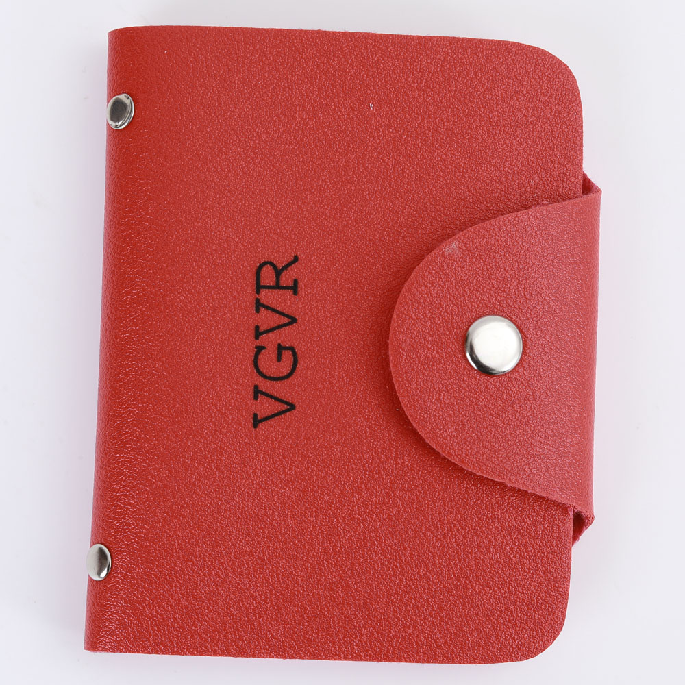 VGVR Ladies Leather Credit Card Wallets for Women Credit Card Holder Women RFID Protector Small Bifold Women's Wallet Compact Credit Debit Card Holder Case（RED）