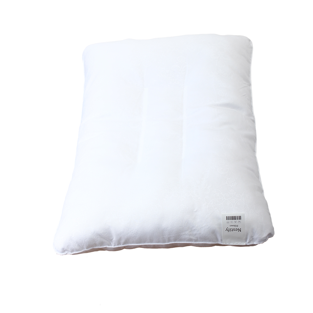 Nestify Pillows, 12 x 20 Inches 100% Cotton Soft Comfortable Pillow,Set of 2, Bedding Hotel Bed Pillow, for Back, Stomach or Side Sleepers