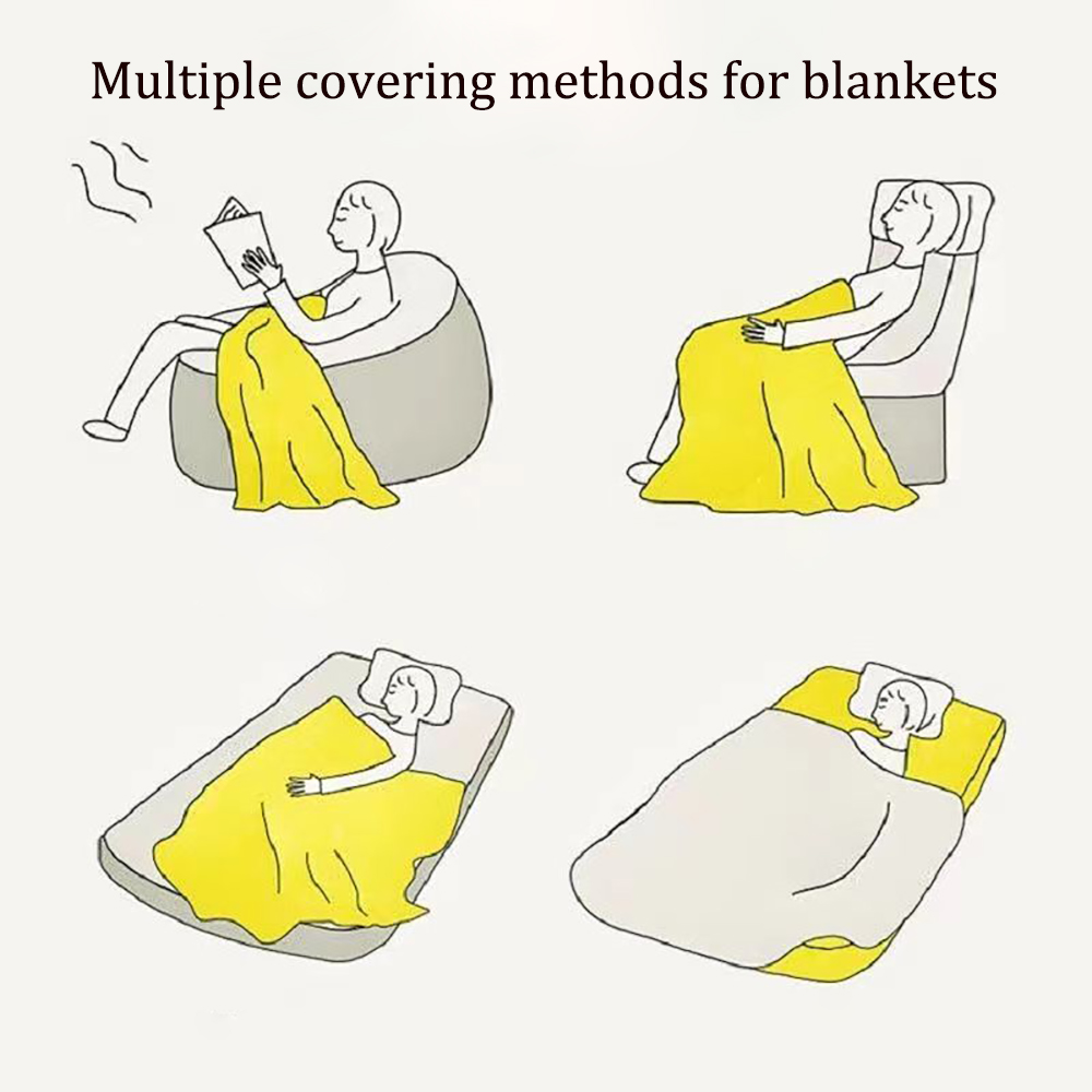 Nestify Blanket, Fluffy Soft Woolen Blanket for Bed, Sofa, Couch, Camping and Travel