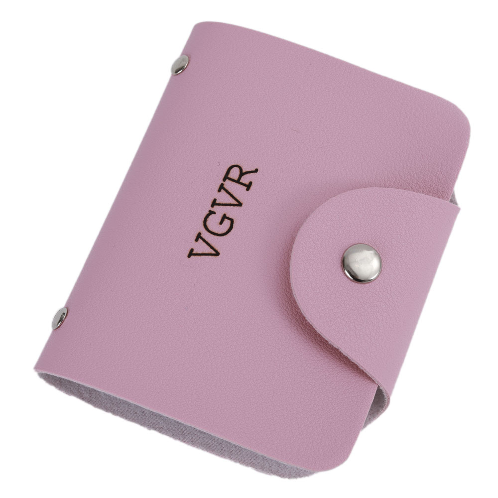 VGVR LADIES LEATHER CREDIT CARD WALLETS FOR WOMEN CREDIT CARD HOLDER WOMEN RFID PROTECTOR SMALL BIFOLD WOMEN'S WALLET COMPACT CREDIT DEBIT CARD HOLDER CASE（PINK）