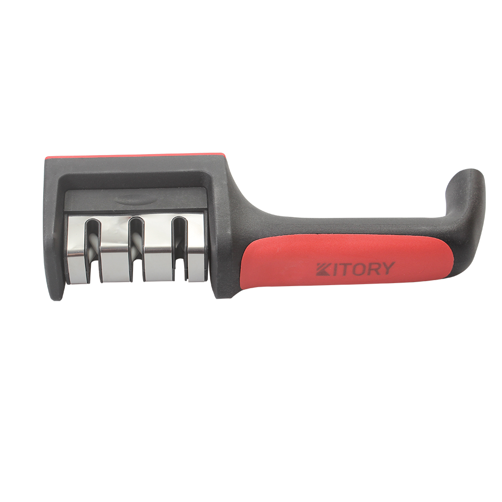 KITORY Knife Sharpenner, 3-Stage Knife Sharpener,Repair, Grind, Polish Blade Sharpenner for Ceramic and Steel Knives.