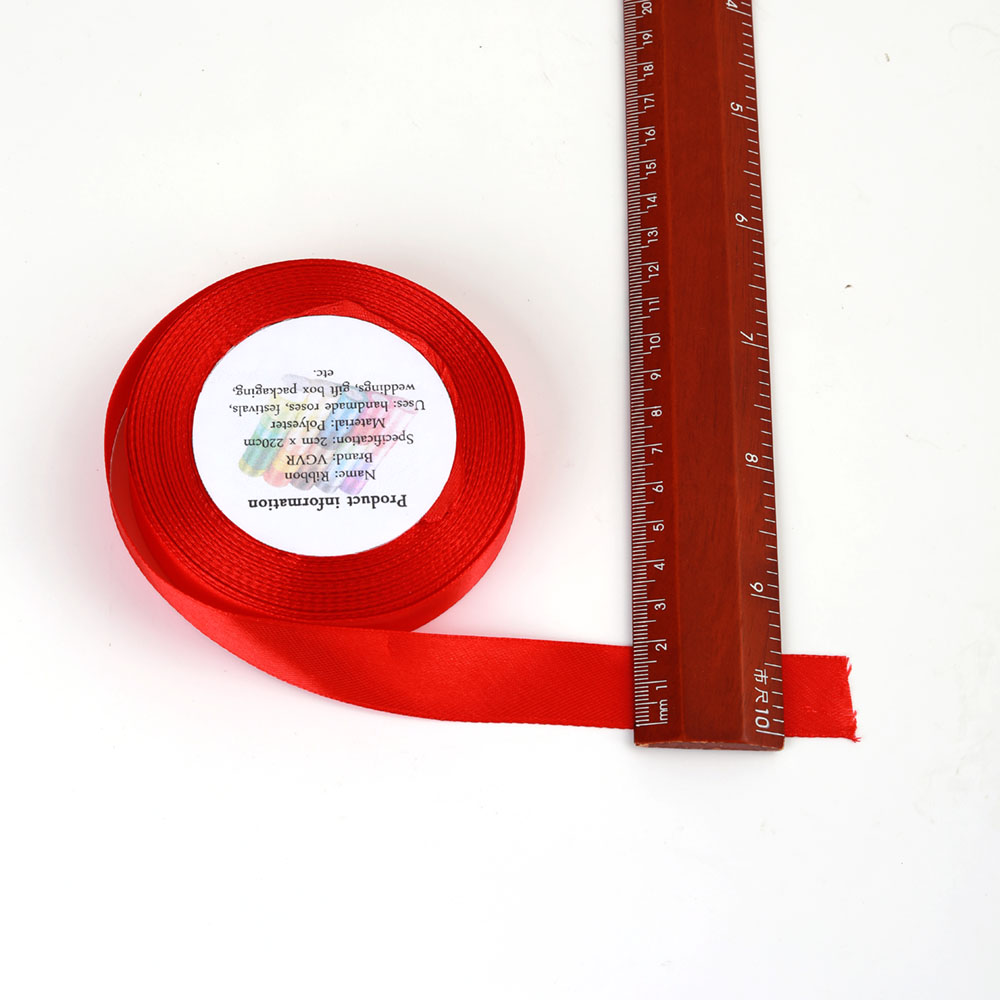 VGVR Ribbon, Satin Ribbons for Crafts Christmas Ribbon Full Gifts Birthday Party Weddings Scrapbooking Decor Flower Arranging