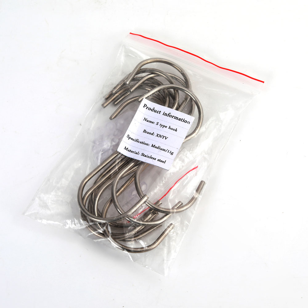 XNYV Metal hooks, Pack 5 Stainless Steel Hanger for Kitchen Bathroom Office Closet - Waterproof