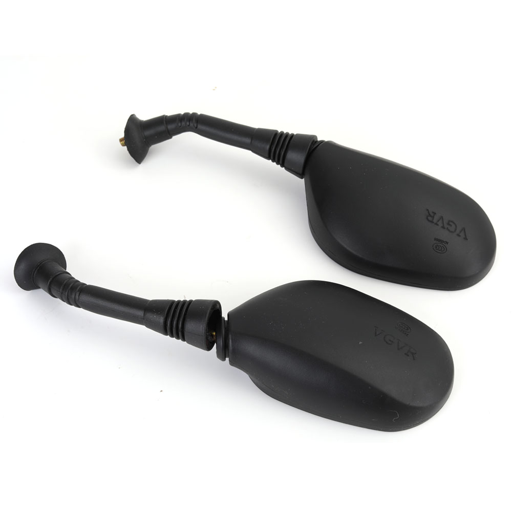 VGVR Motorcycle mirror, 2 Pcs Adjustable Rotatable Bicycle Rear View Mirror Handlebar Mounted for Mountain Road Bike Electric Motorcycle Wide Angle Cycling View