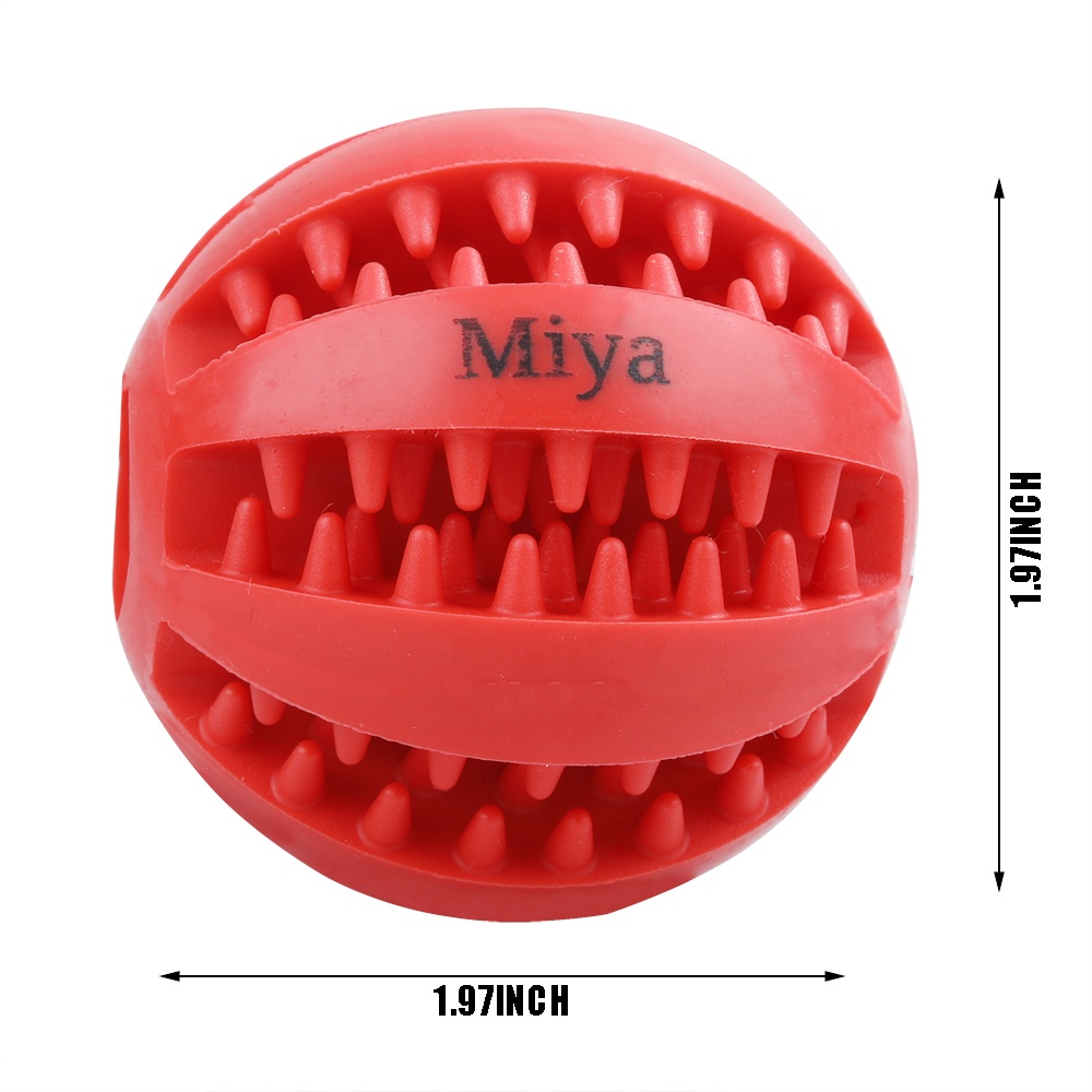 MIYA TOYS FOR DOMESTIC PETS DOG BALLS RUBBER PET BALL FOR DOGSTEETH BALL 3PCS