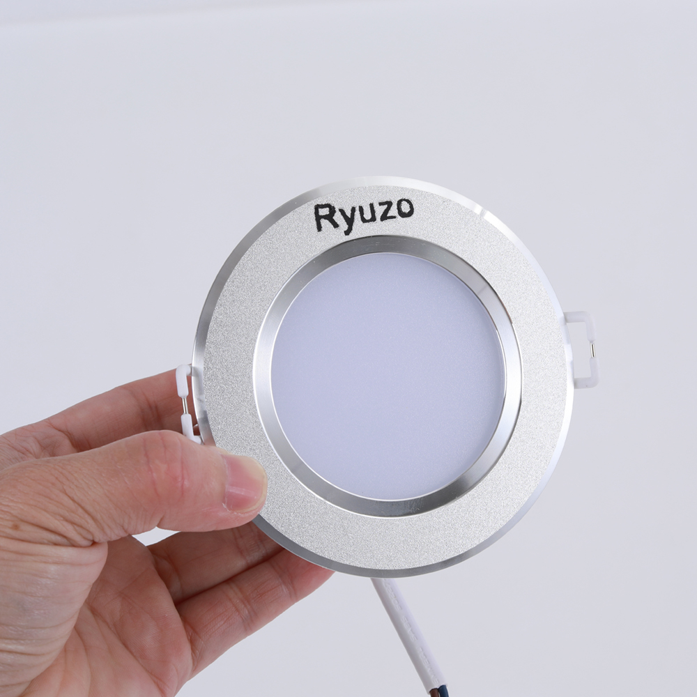 Ryuzo Downlights,LED Recessed Ceiling Lights Spotlights Downlights for Ceiling 5W Warm White 3000K 450LM 230V Round for Living Room Bedroom Kitchen