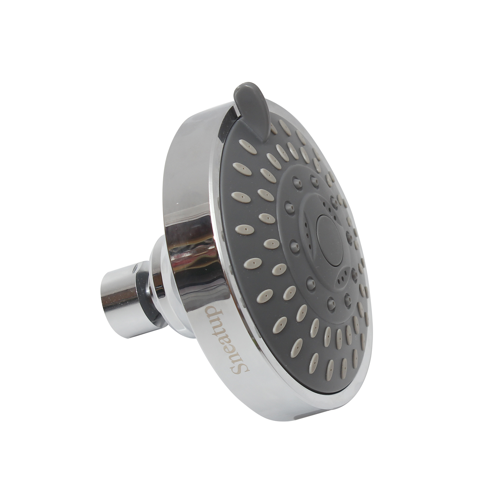 Sneatup Shower heads，4-Inch Rainfall High Pressure Shower Head,Luxury Spa Fixed Showerhead,Adjustable Swivel Joint, 5 Spray Settings Fits Shower Arm Cylindrical Thread Outer Diameter 19 mm