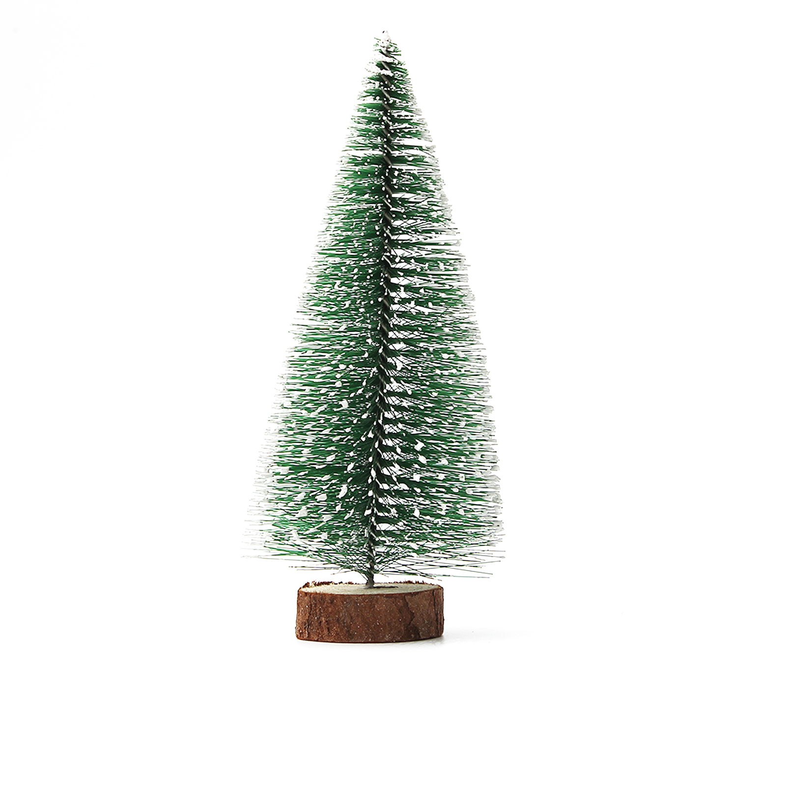 Laozai Christmas trees of synthetic material,Artificial Mini Christmas Trees, Miniature Sisal Frosted Christmas Trees Bottle Brush Trees for Xmas Home Tabletop Decor