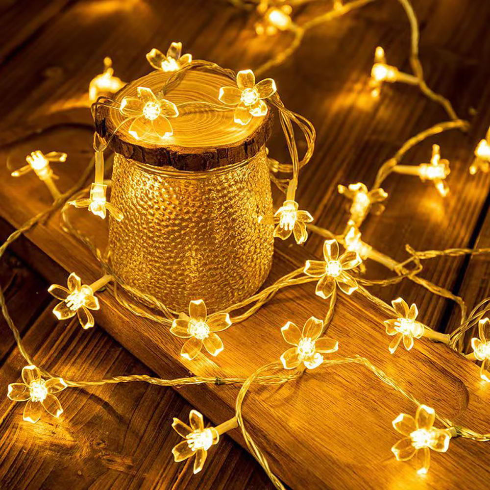 YIER Decoration LED lights, Battery Operated String Lights 10LED Cherry Blossom Waterproof LED lights for strings, flowers, branches and other ornamental decorations
