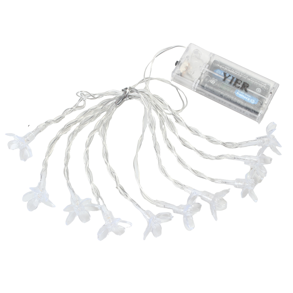 YIER Decoration LED lights, Battery Operated String Lights 10LED Cherry Blossom Waterproof LED lights for strings, flowers, branches and other ornamental decorations