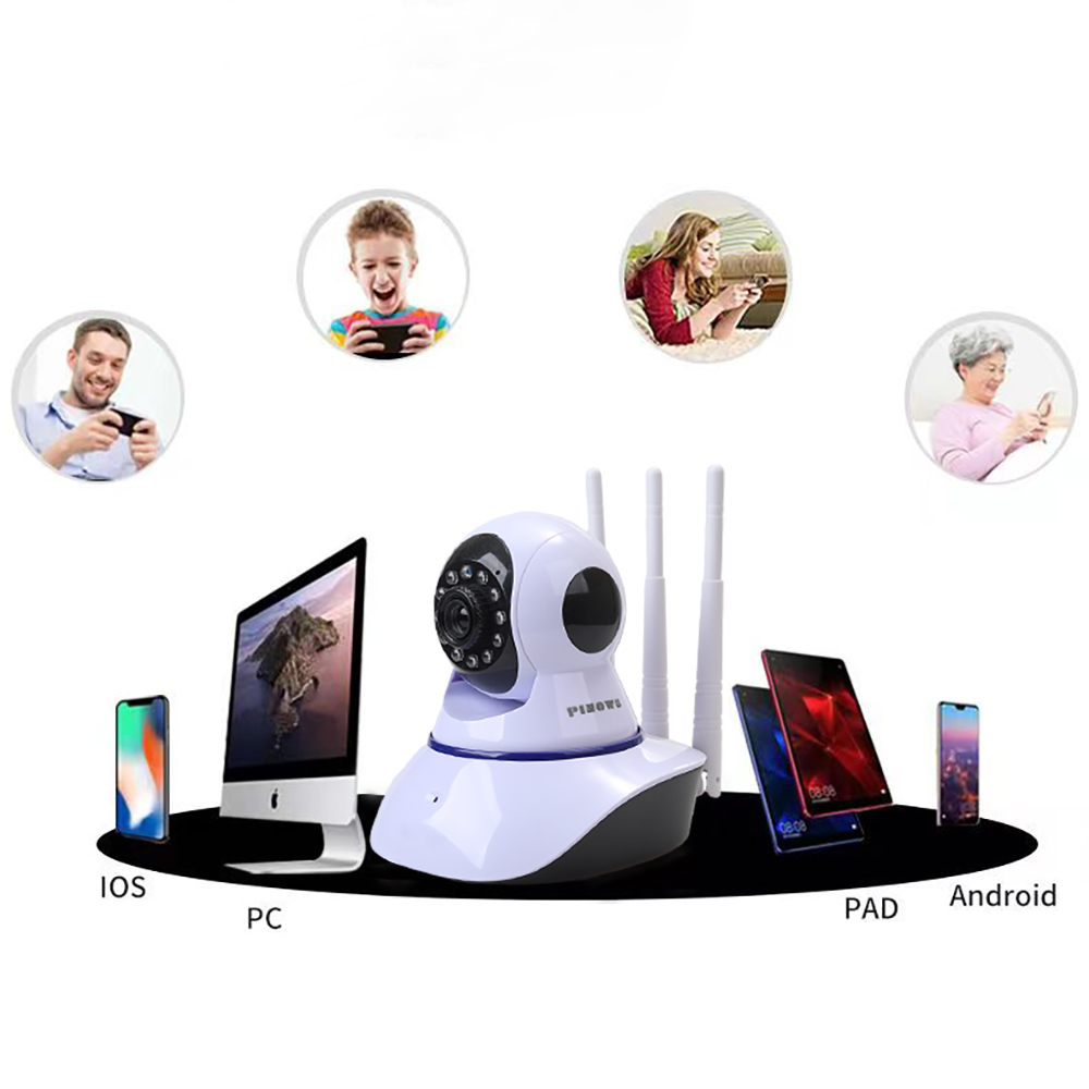 PINOWU 1080P Video Baby Monitors, High-Definition Video Wireless WIFI Night Vision 2-Way Audio Baby Monitors for Home.