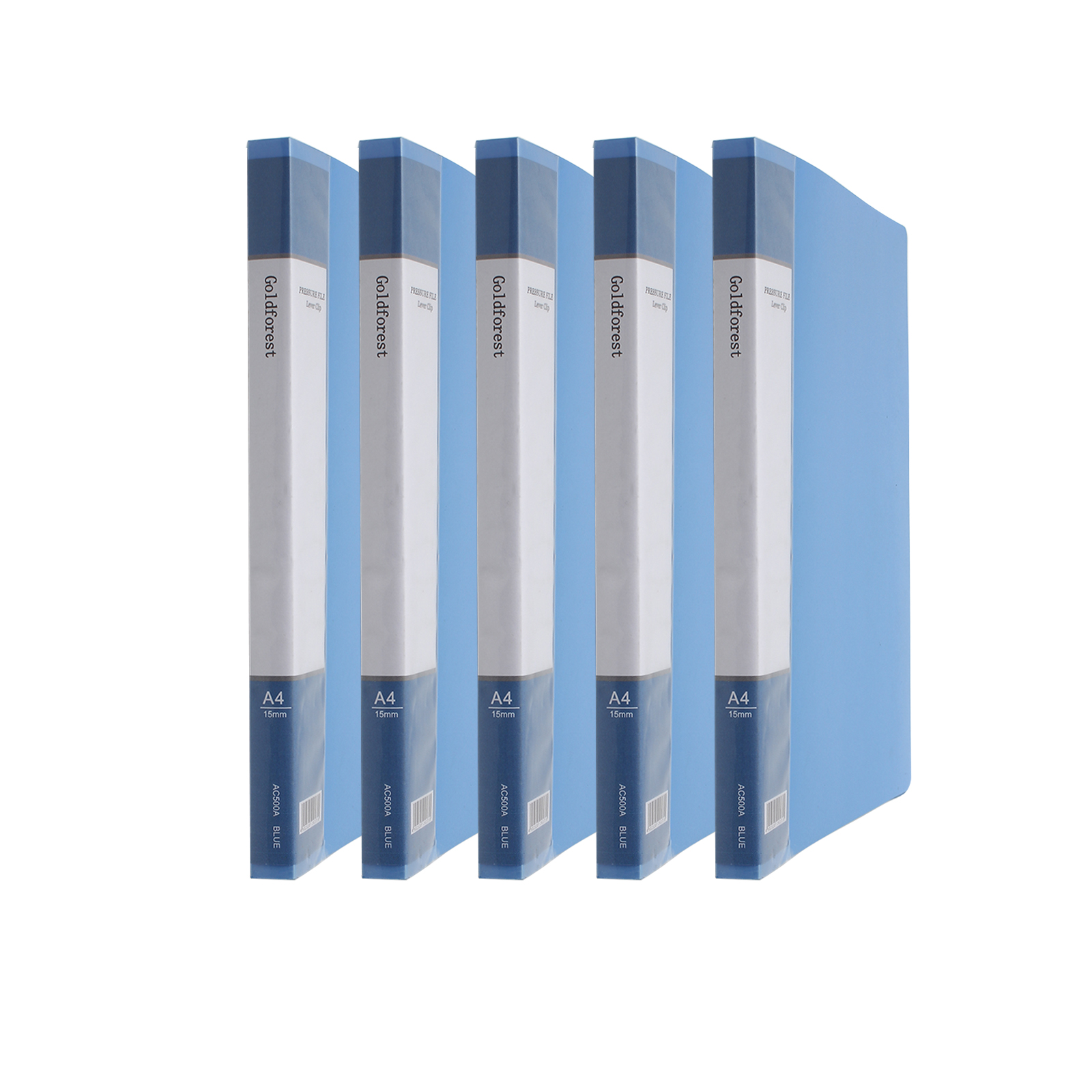 Goldforest Stationery folders,A4 Portable Folder Office Supplies Loose-Leaf Paper Storage Finishing Powerful Folder Blue 1pc