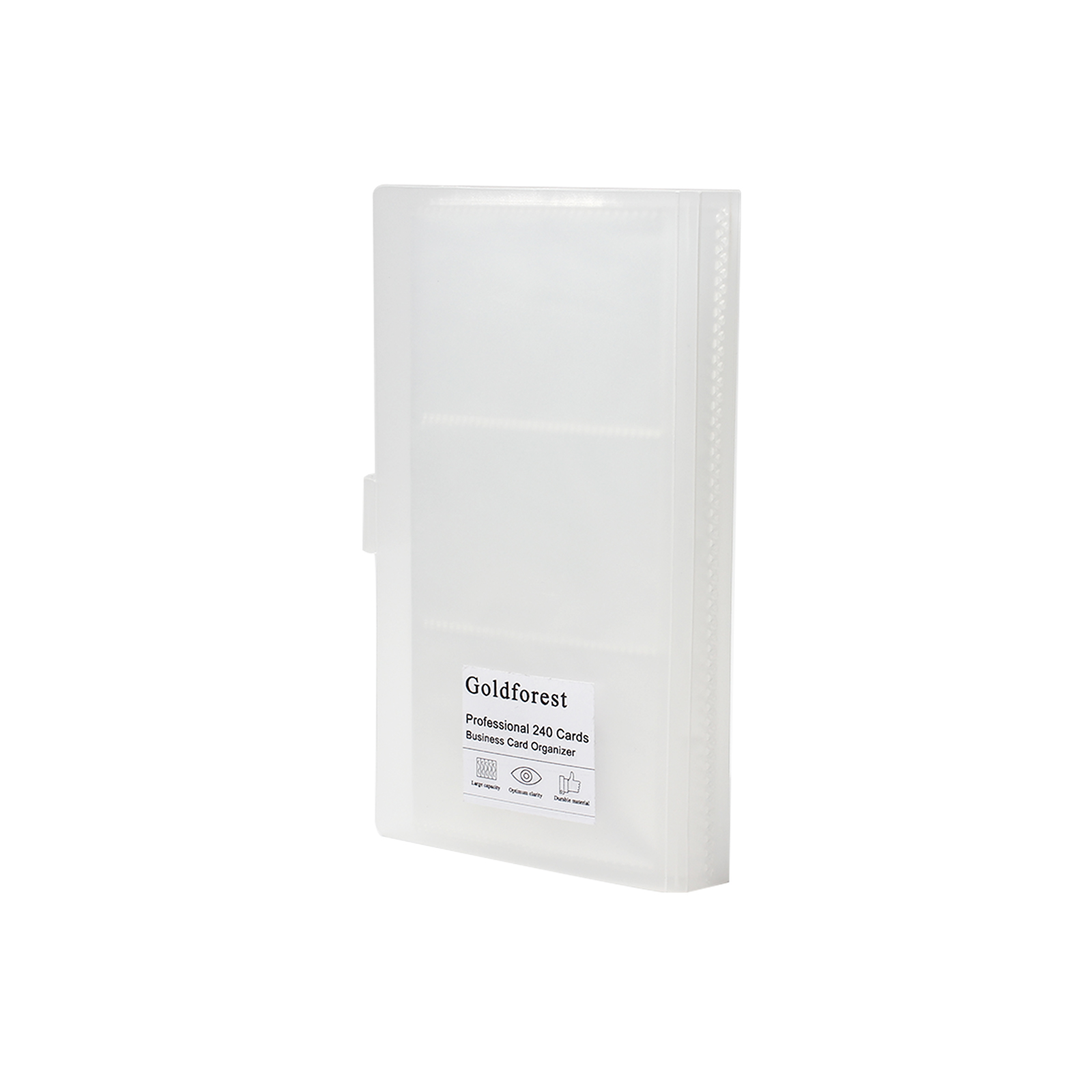Goldforest Document covers,Business Card Book Holder Transparent Portable Credit Card Holder 240 Card Holders