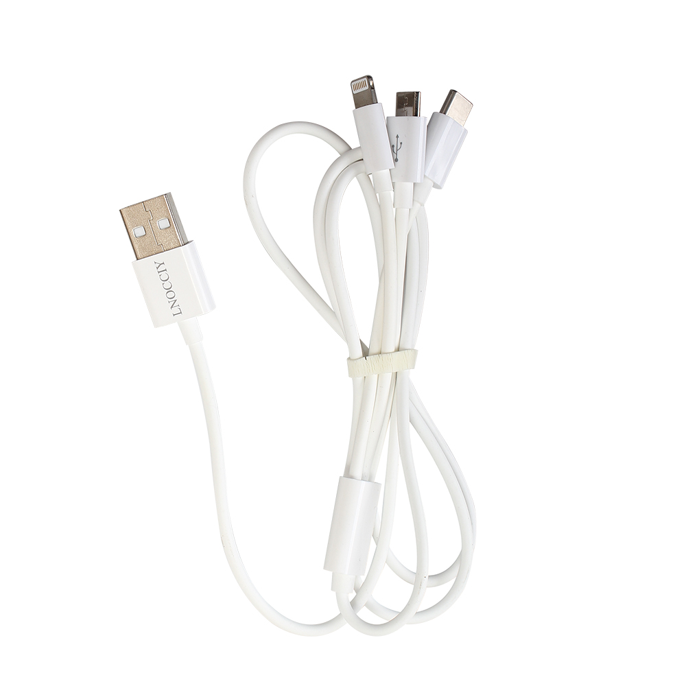 LNOCCIY Data cable, three in one Apple/Type-C/Android charging cable, fast charging cable