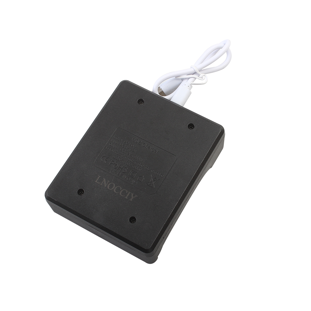 LNOCCIY Intelligent universal 4-slot USB battery charger comes with charging prompt light