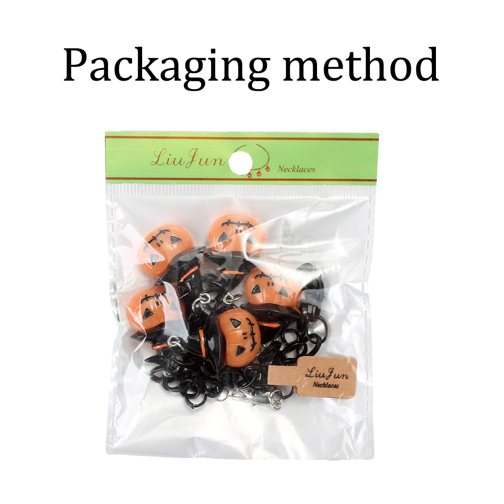 LIU JUN Necklaces,Halloween Creative Pumpkin Ghost Pendant, Collarbone Necklaces For Men And Women