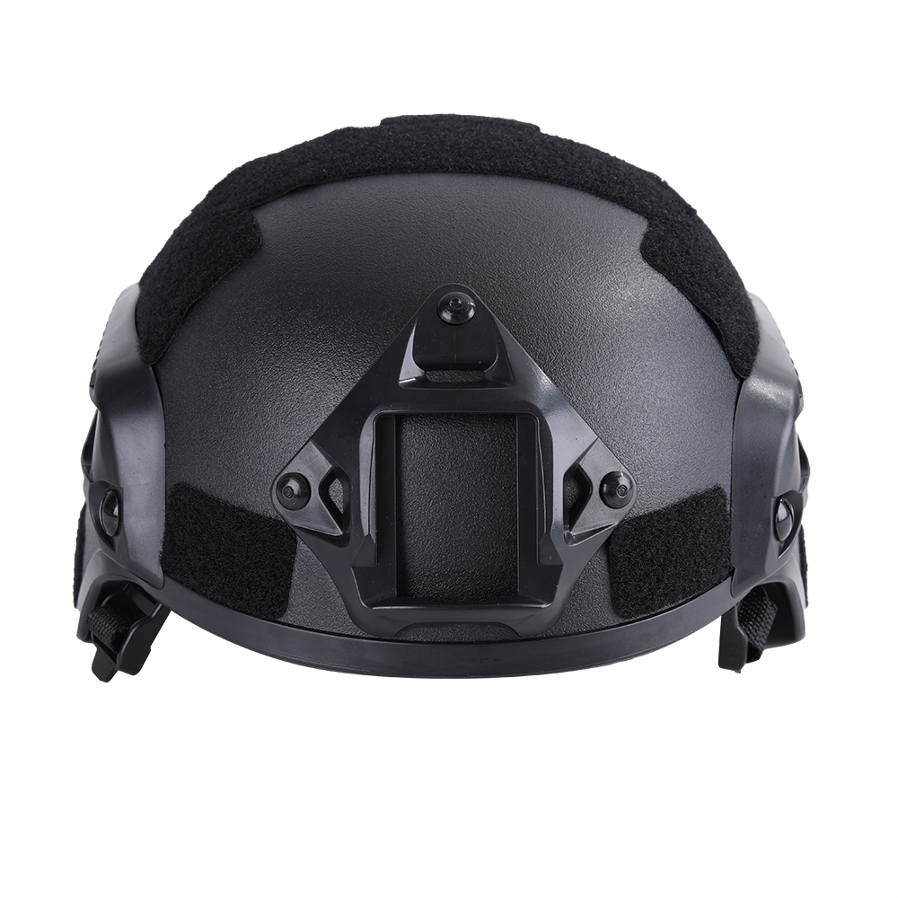 Huntvp Crash helmets，Airsoft Helmet,Paintball Helmet MICH 2001 Action Version Tactical Helmet with NVG Mount and Side Rails（Black)