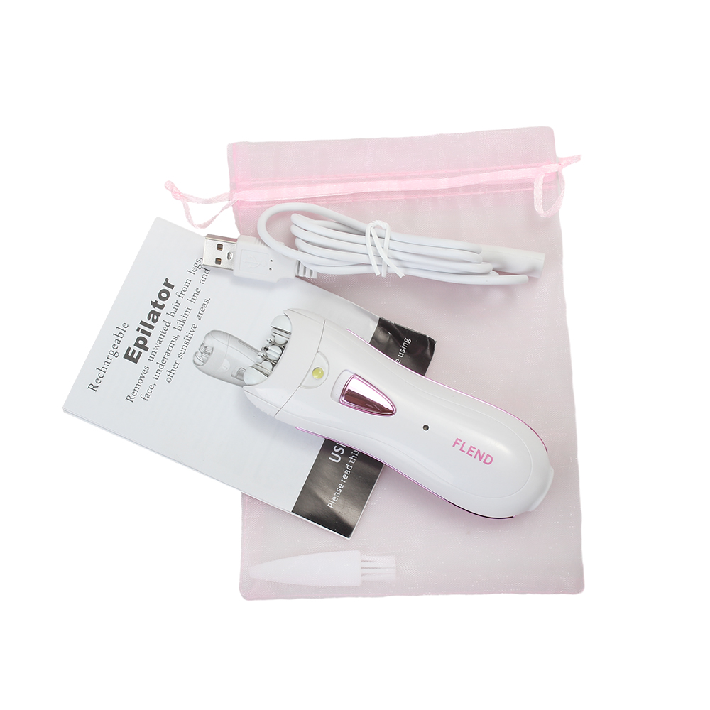 FLEND Electric Depilation appliances, Womens Shaver & Trimmer,Facial Leg Armpit Depilation appliances for Women