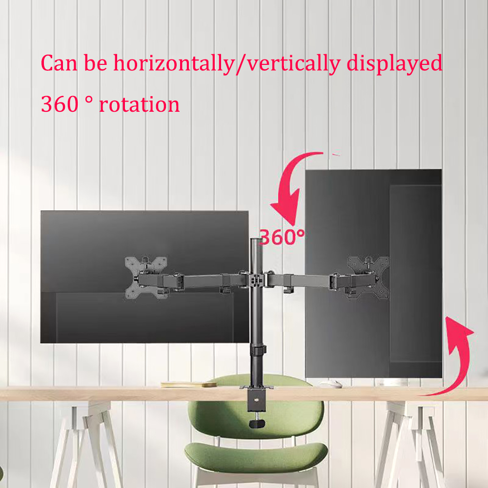 UP/SIT DASK Calculating Machines Stands,Dual Monitor Stand Up Desk Mount,Height Adjustable Desk Mount,Fits 2 Computer Screens 19 20 21 22 23 24 27 Inches ﻿