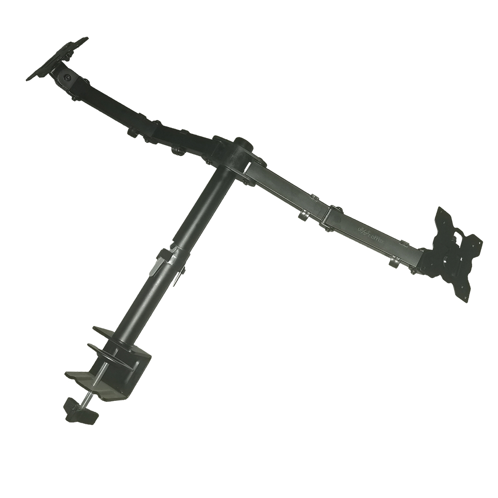 UP/SIT DASK Calculating Machines Stands,Dual Monitor Stand Up Desk Mount,Height Adjustable Desk Mount,Fits 2 Computer Screens 19 20 21 22 23 24 27 Inches ﻿