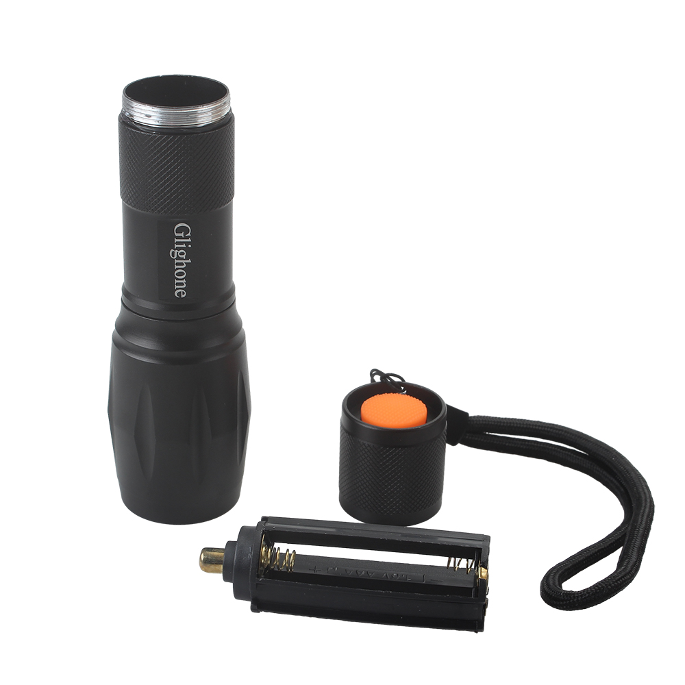 Glighone Lighting flashlight, outdoor USB charging, super bright long-range, mini portable flashlight, multifunctional, durable Lighting flashlight