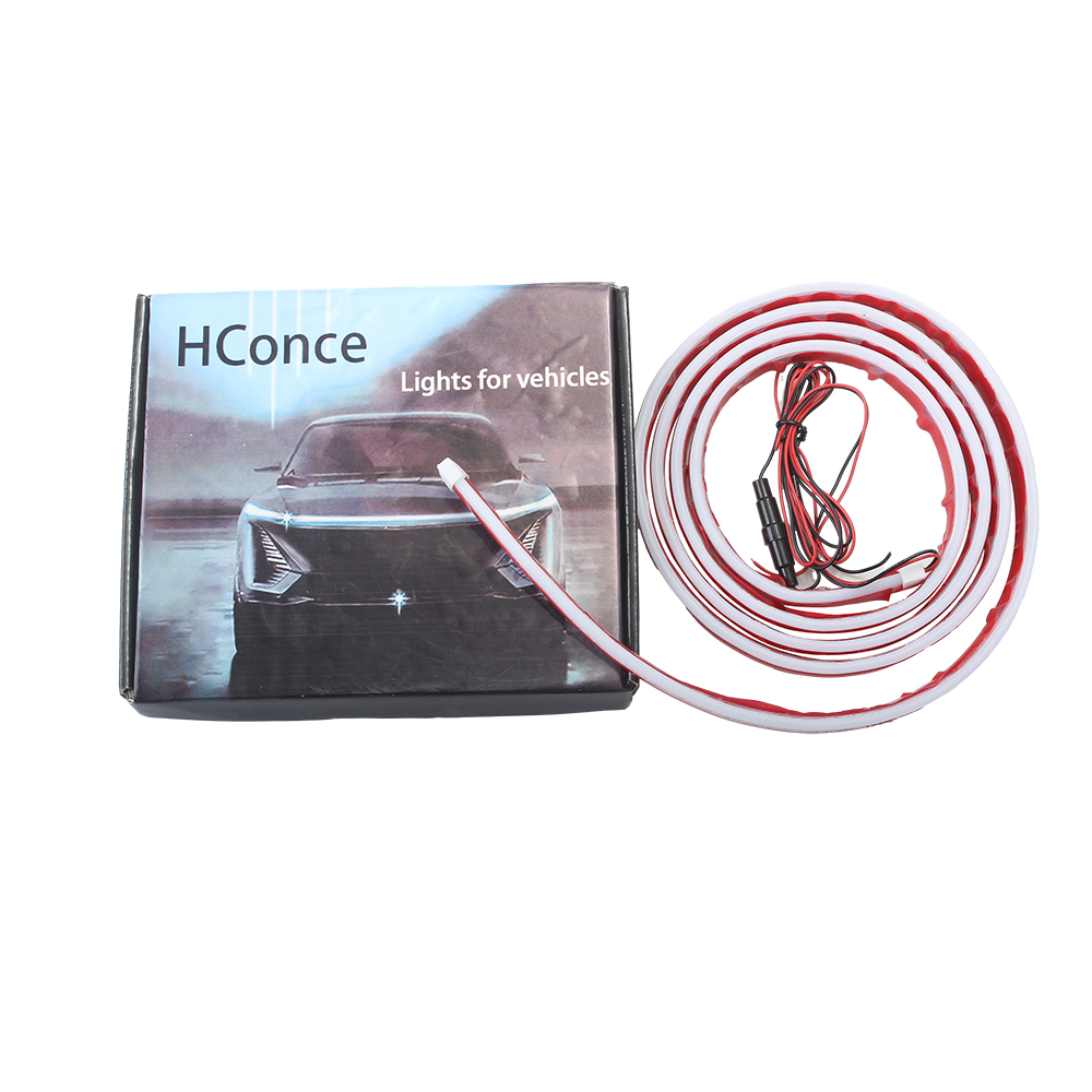 HConce Vehicles Lights,Car LED Hood Light Strip,12V Flexible Waterproof Daytime Running Lights for Car