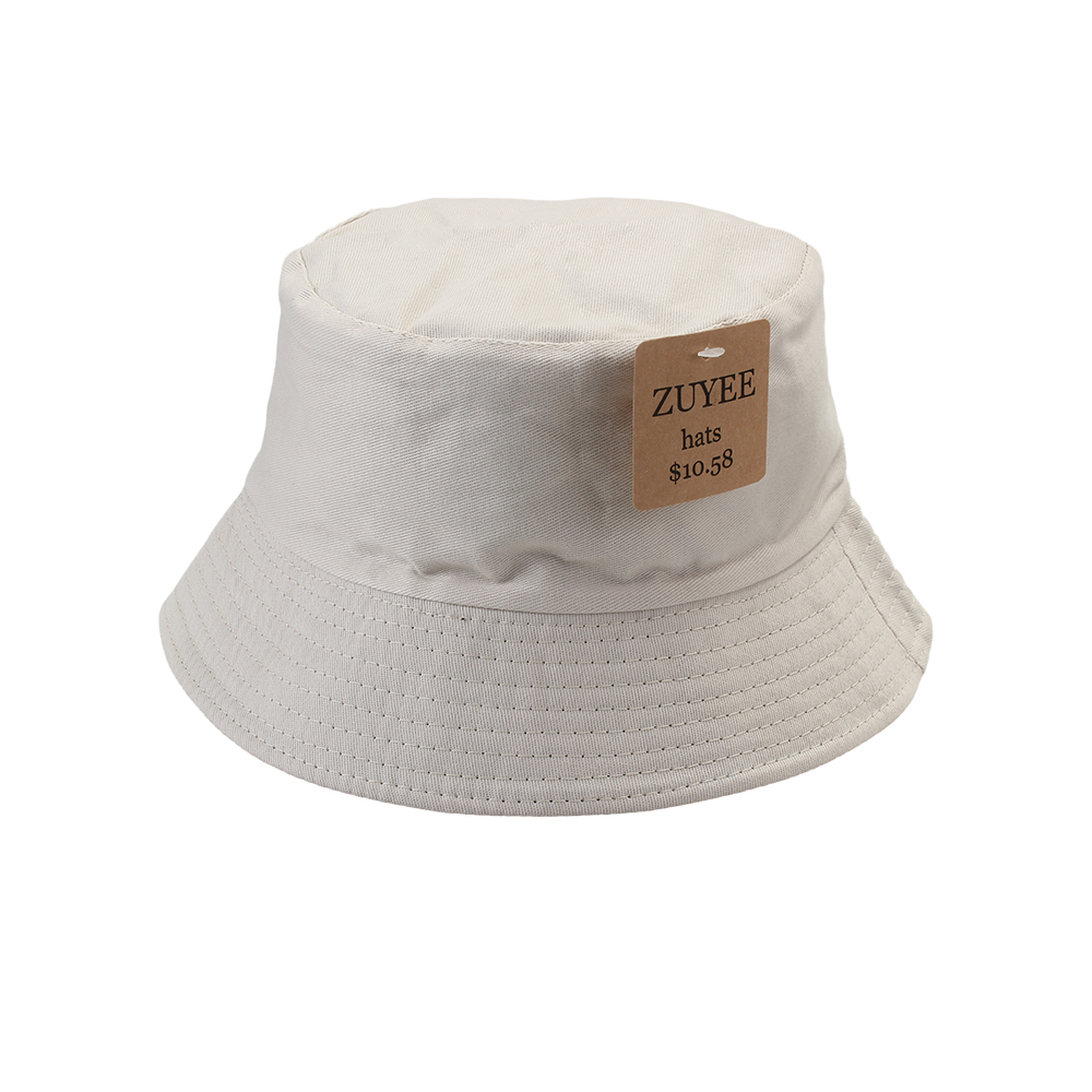 ZUYEE Women's Hats and Hoods,Cotton Bucket hat Summer Foldable Sunscreen Solid Color UV Protection Hats