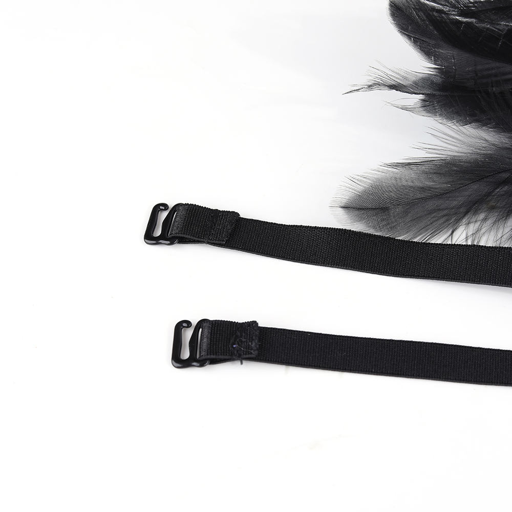 5S Leg Lingerie,Woman Body Feathers Harness Bra Dance Underwear Accessories Punk Gothic Belt