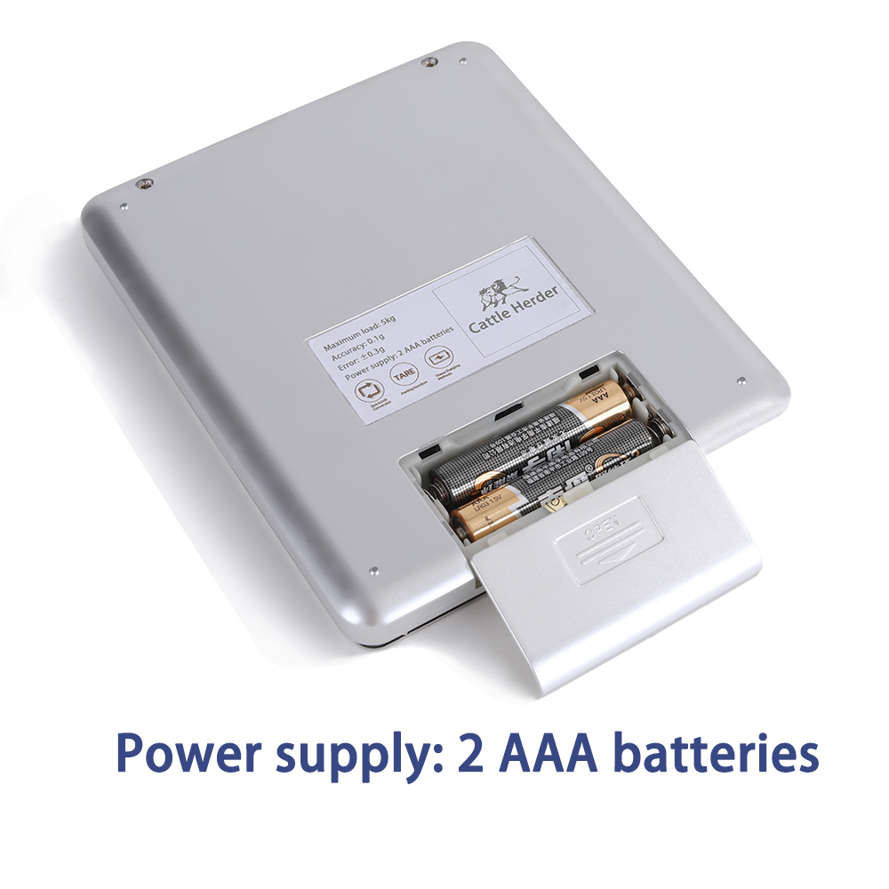 Cattle Herder Electronic weighing scales for kitchen use，Electronic Pocket Digital Food Weighing Scales Kitchen Gold Jewelry 0.01g-500g Accuracy, with LCD display