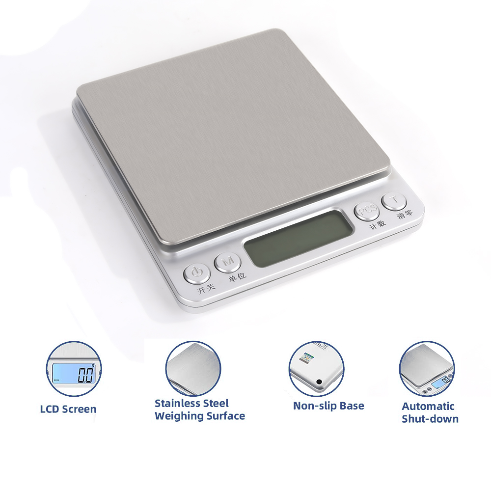 Cattle Herder Electronic weighing scales for kitchen use，Electronic Pocket Digital Food Weighing Scales Kitchen Gold Jewelry 0.01g-500g Accuracy, with LCD display