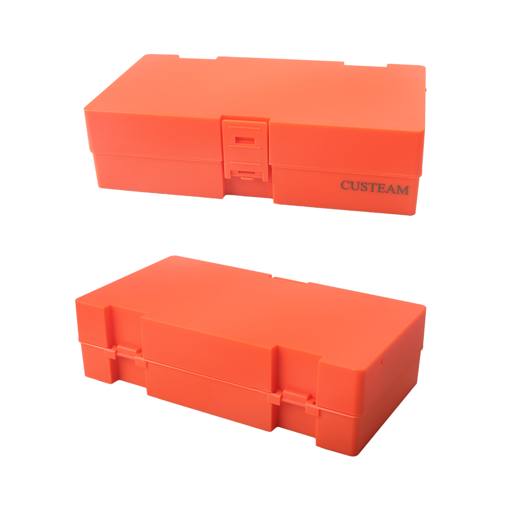 CUSTEAM Fishing bait box, outdoor storage box, fishing hook, fishing line, double-layer, sturdy, drop resistant, folding fishing bait box