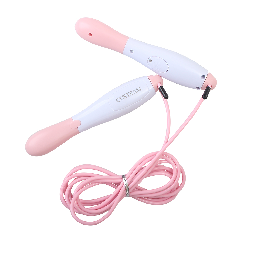 CUSTEAM Fitness Jumping Rope Indoor and Outdoor Adjustable PVC Electronic Counting Rope