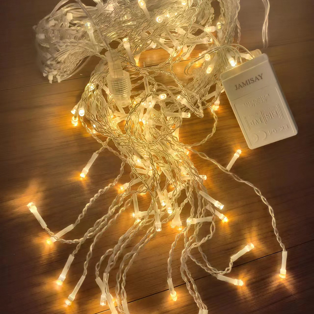 JAMISAY Christmas electric light string outdoor plug-in festive atmosphere light 30M 300 decorative light string