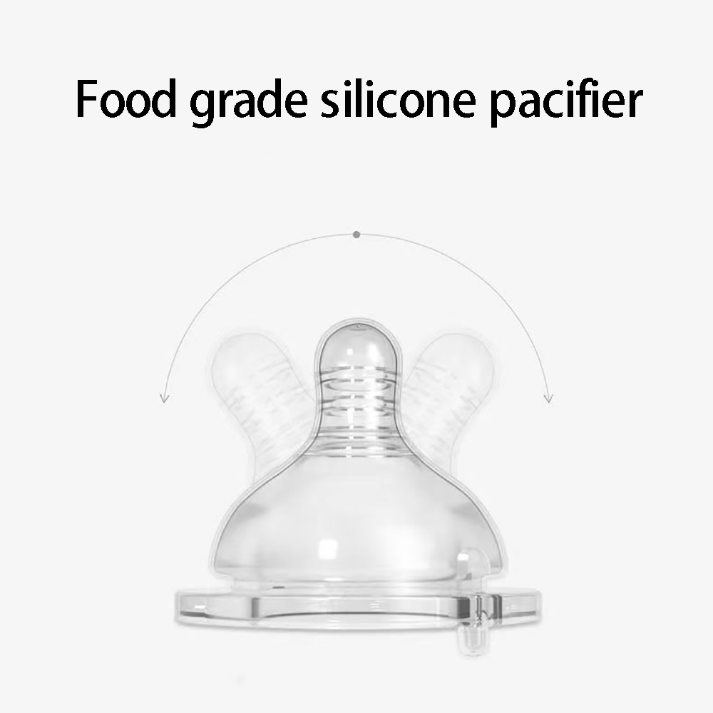 SHINYEVER 180ml Baby feeding bottle, BPA free, fall resistant, wide caliber with straw handle