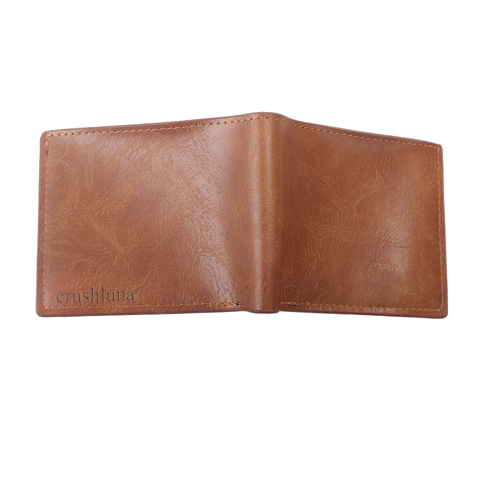 Crushluna Pocket wallets, Mens Leather Slim Bifold Wallet RFID Blocking Minimalist Front Pocket Wallets